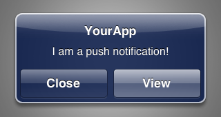 Fig. 15: An iOS push notification.
