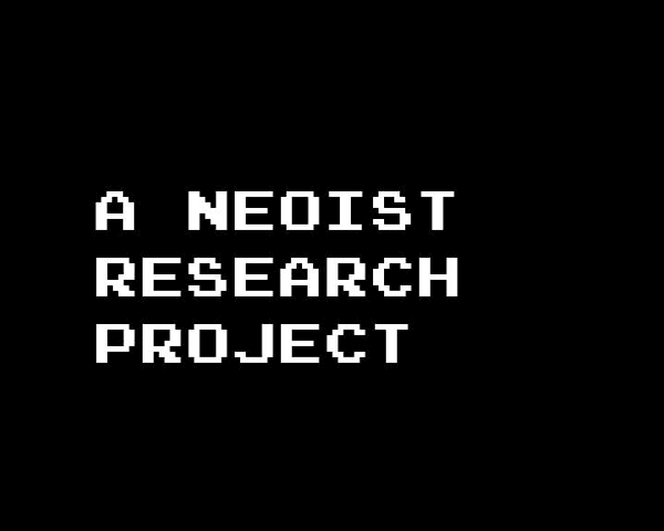 “A Neoist Research Project ” Epub Trailer.